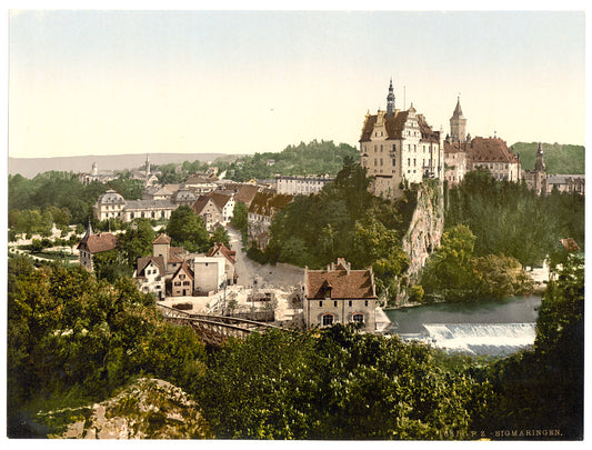 A picture of General view, Sigmarungen (i.e. Sigmaringen), Hohenzollern, Germany
