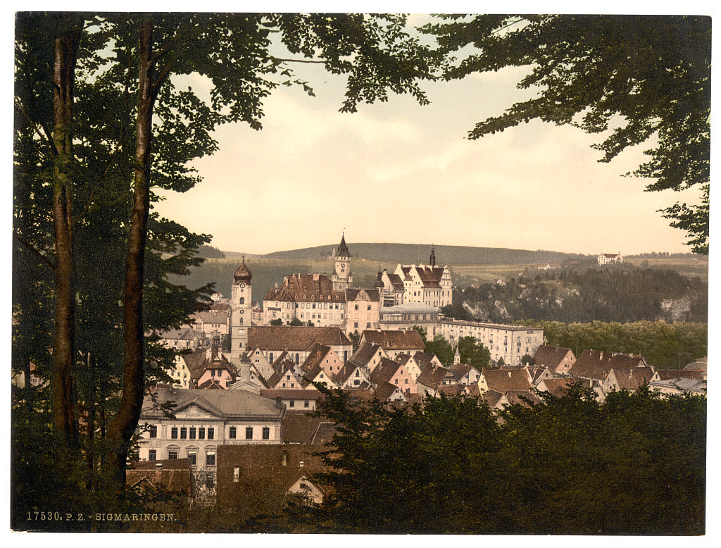 A picture of General view, Sigmarungen (i.e. Sigmaringen), Hohenzollern, Germany