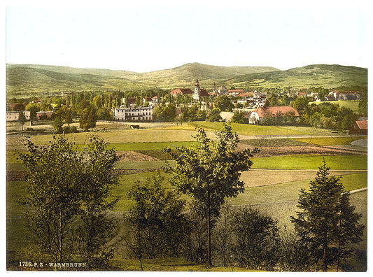 A picture of General view, Warmbrunn, Riesengebirge, Germany (i.e., Cieplice Śląskie-Zdrój, Poland)