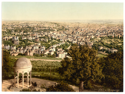A picture of General view, Wiesbaden, Hesse-Nassau, Germany
