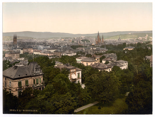 A picture of General view, Wiesbaden, Hesse-Nassau, Germany