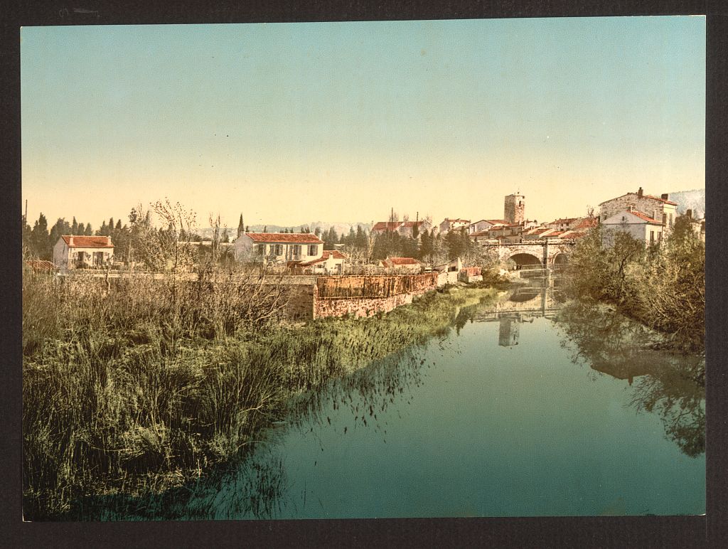 A picture of General view with the cathedral, San Raphael (i.e. San Raffaele), Italy