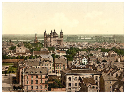 A picture of General view, Worms, the Rhine, Germany