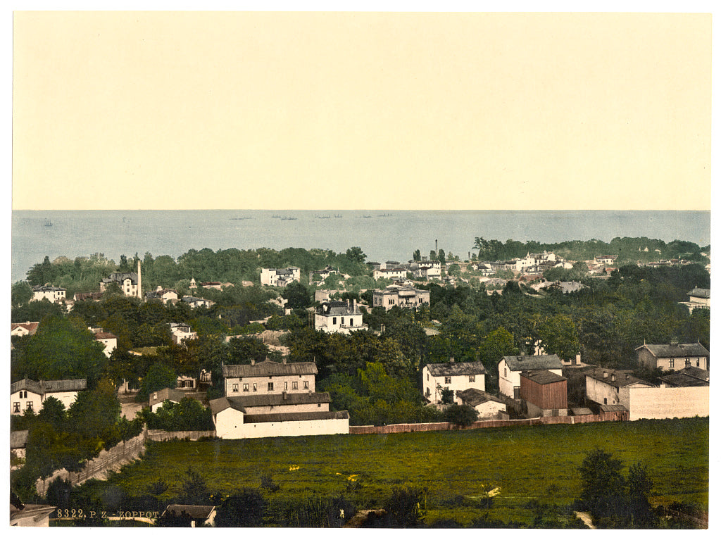 A picture of General view, Zoppot, East Prussia, Germany (i.e., Sopot, Poland)