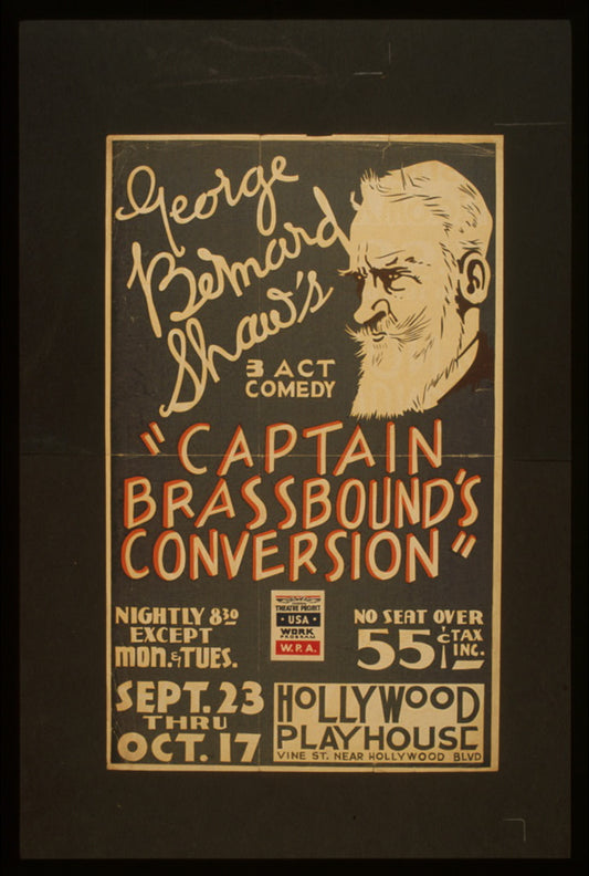 A picture of George Bernard Shaw's 3 act comedy "Captain Brassbound's conversion"