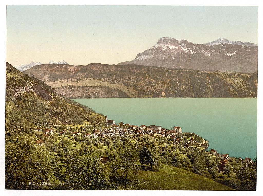 A picture of Gersau with Oberbauen, Lake Lucerne, Switzerland