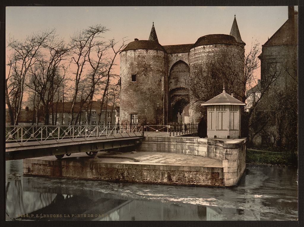 A picture of Ghent gate, Bruges, Belgium