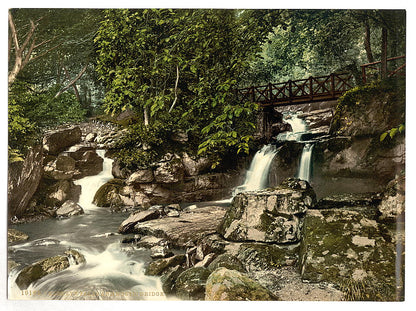 A picture of Glen Lyn, falls and upper bridge, Lynton and Lynmouth, England