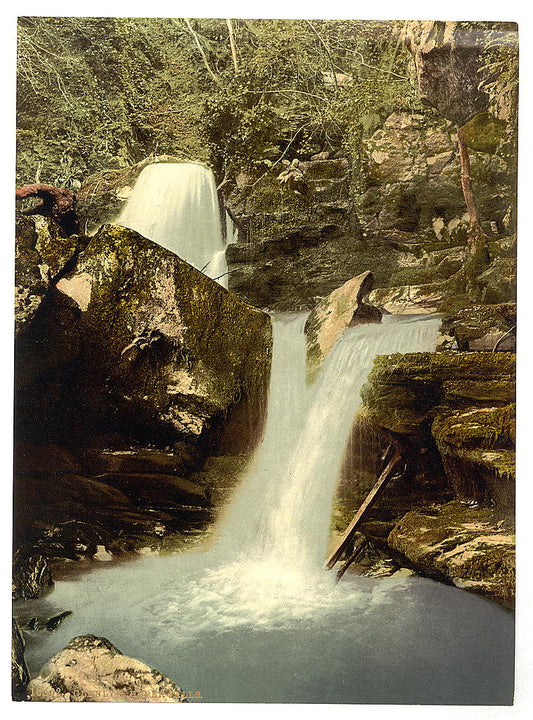 A picture of Glen Lyn, the upper falls, Lynton and Lynmouth, England