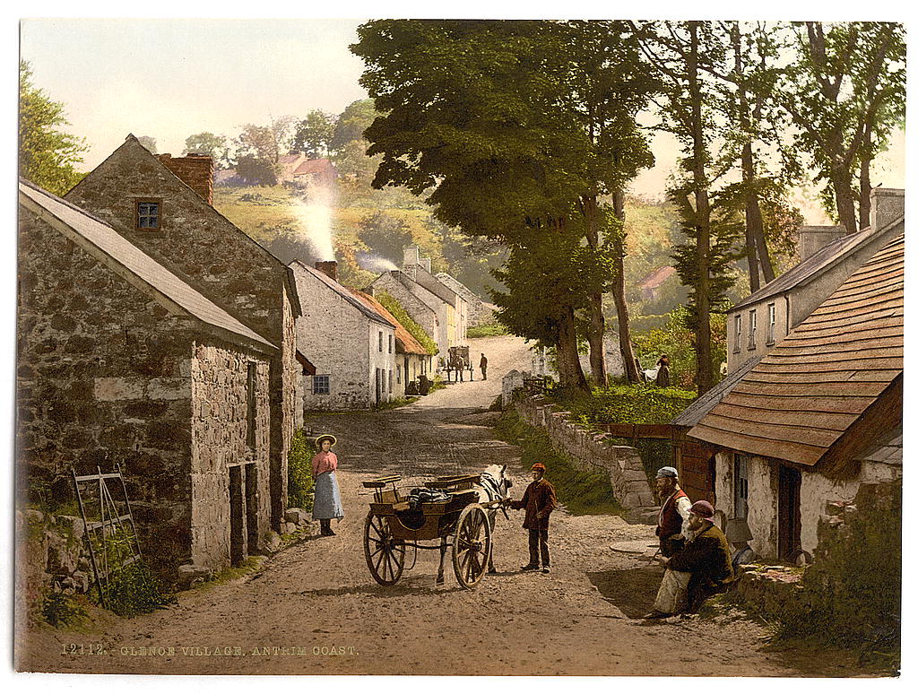 A picture of Glenoe Village. County Antrim, Ireland