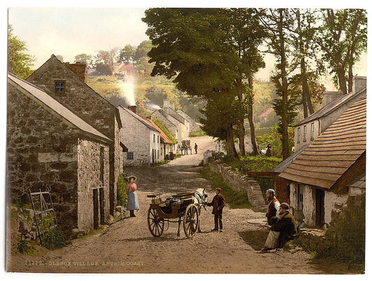 A picture of Glenoe Village. County Antrim, Ireland