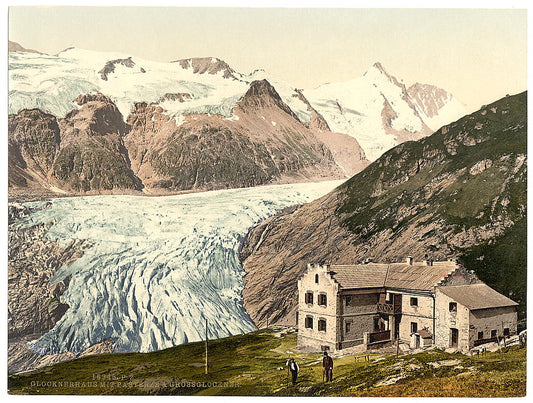 A picture of Glocknerhaus, with Pasterze and Grossglockner, Carinthia, Austro-Hungary