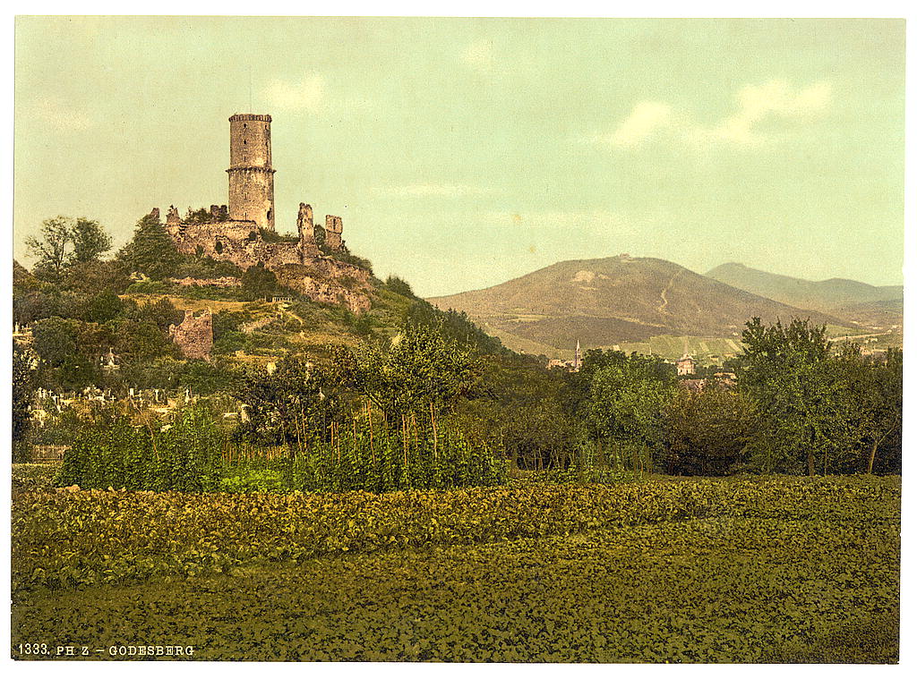 A picture of Godesberg ruins, Bad Godesberg, the Rhine, Germany