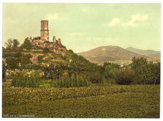 A picture of Godesberg ruins, Bad Godesberg, the Rhine, Germany