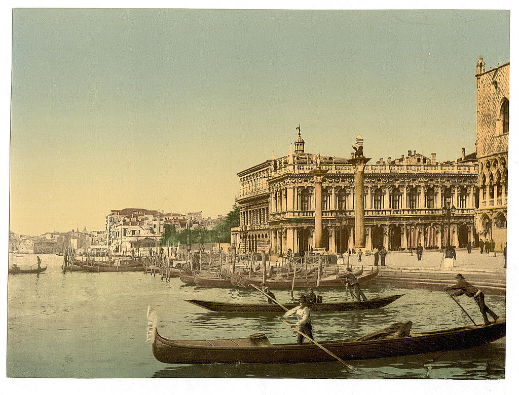 A picture of Gondolas and Piazzetta di San Marco, Venice, Italy