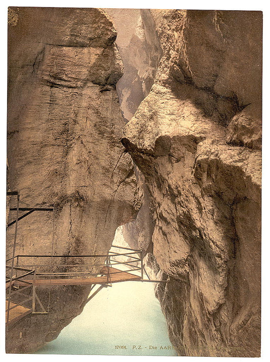 A picture of Gorge of the Aare River, near Meiringen, Bernese Oberland, Switzerland