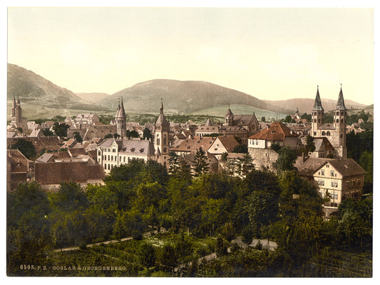 A picture of Goslar and Georgenberg, Hartz, Germany
