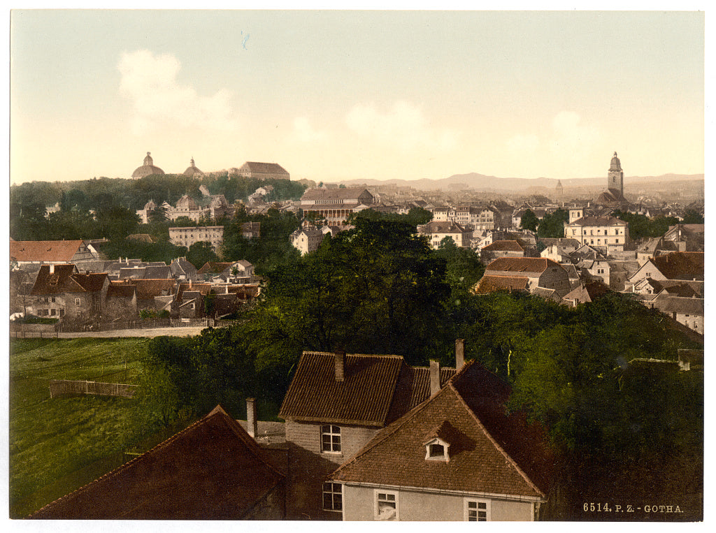 A picture of Gotha, with Inselberg, Thuringia, Germany