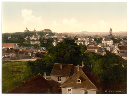 A picture of Gotha, with Inselberg, Thuringia, Germany