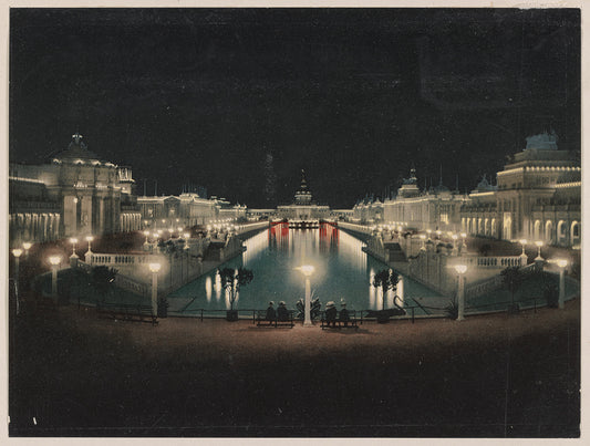 A picture of Grand Court, Night Illumination. Trans-Mississippi Exposition