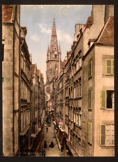 A picture of Grand Street, St. Malo, France