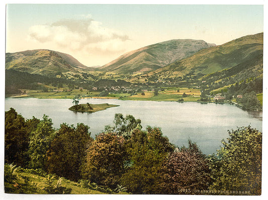 A picture of Grasmere, from Red Bank, Lake District, England