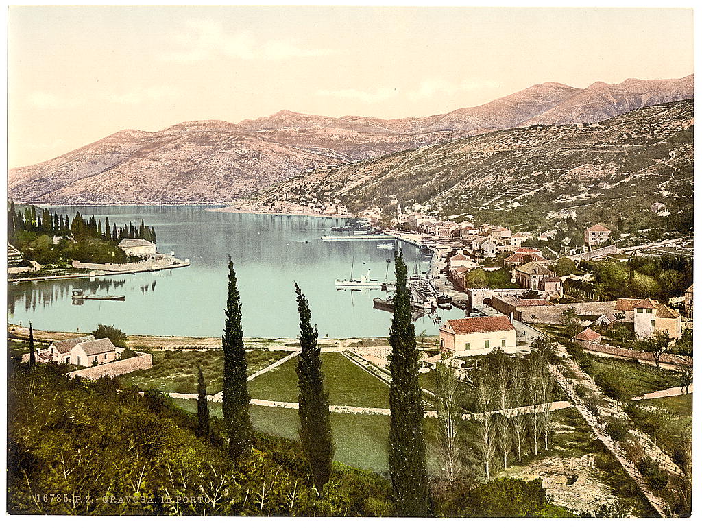 A picture of Gravosa, the harbor, Dalmatia, Austro-Hungary