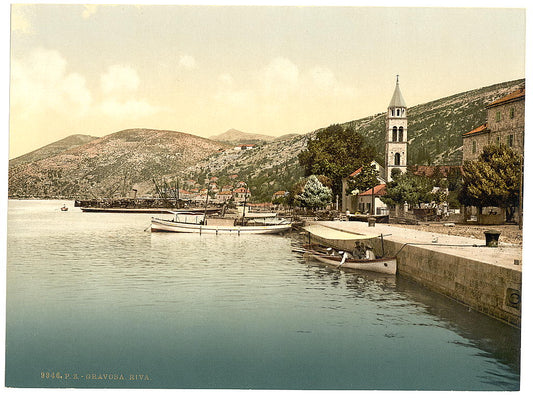 A picture of Gravosa, water front, Dalmatia, Austro-Hungary