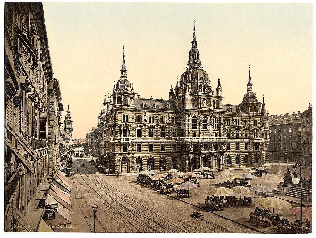 A picture of Graz, court house, Styria, Austro-Hungary