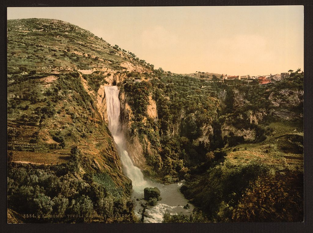 A picture of Great Cascade, Tivoli, Rome, Italy