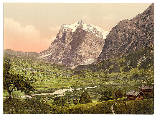 A picture of Grindelwald, general view, Wetterhorn, Bernese Oberland, Switzerland