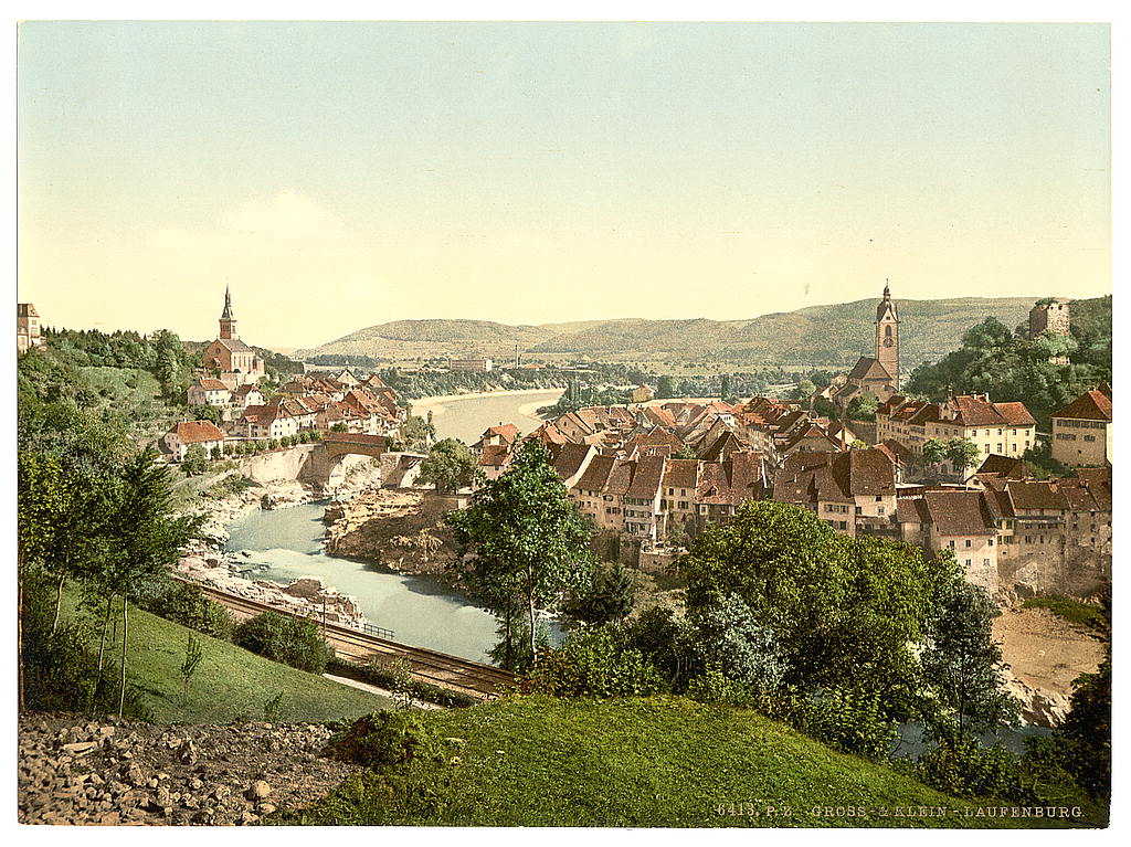 A picture of Gross and Klein Laufenburg, Aargau, Switzerland