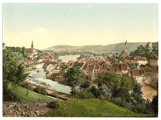 A picture of Gross and Klein Laufenburg, Aargau, Switzerland