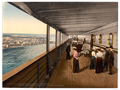 A picture of "Grosser Kurfurst," Promenade Deck, North German Lloyd, Royal Mail Steamers