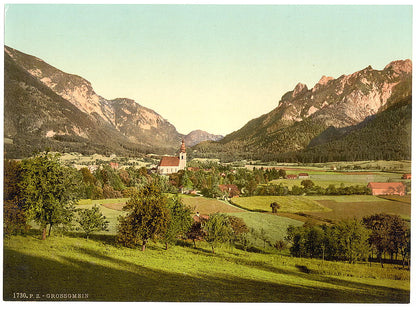 A picture of Grossgmein (i.e., Gross-Gmain), near the baths of Reichenhall, Salzburg, Austro-Hungary
