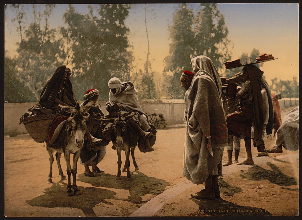 A picture of Group before Bab Aleona, Tunis, Tunisia