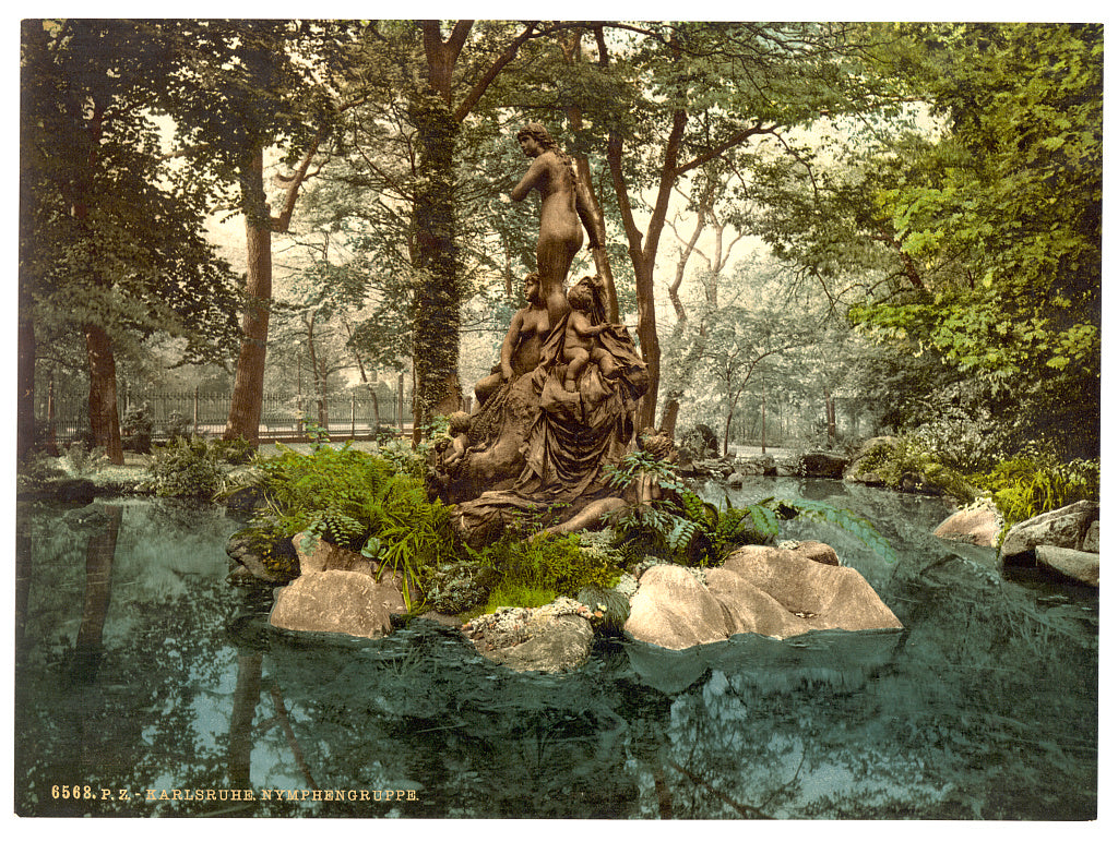 A picture of Group of Nymphs in Park Lake, Karlsruhe, Baden, Germany