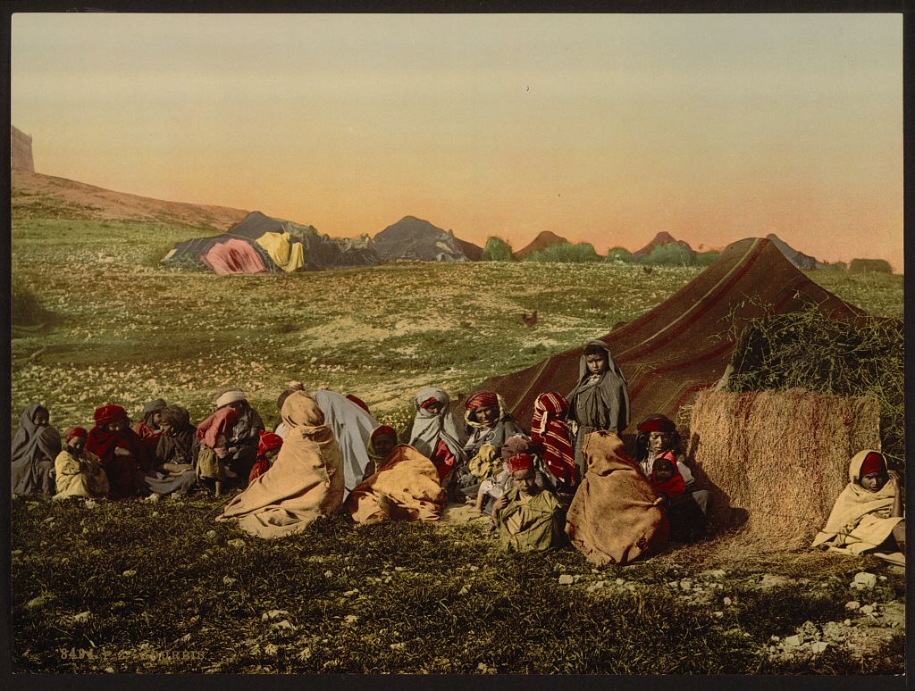 A picture of Group of wandering Arabs, Tunis, Tunisia