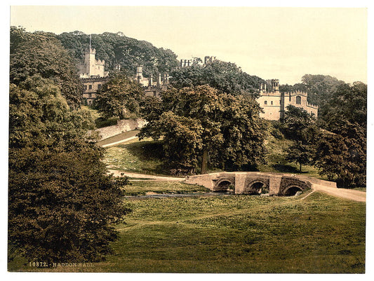 A picture of Haddon Hall, Derbyshire, England