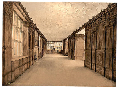 A picture of Haddon Hall, the ball room, Derbyshire, England