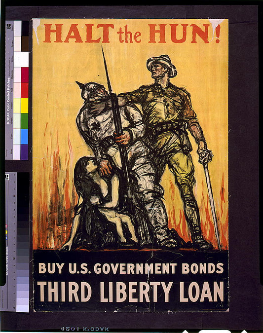 A picture of Halt the Hun! Buy U.S. Government bonds, third liberty loan