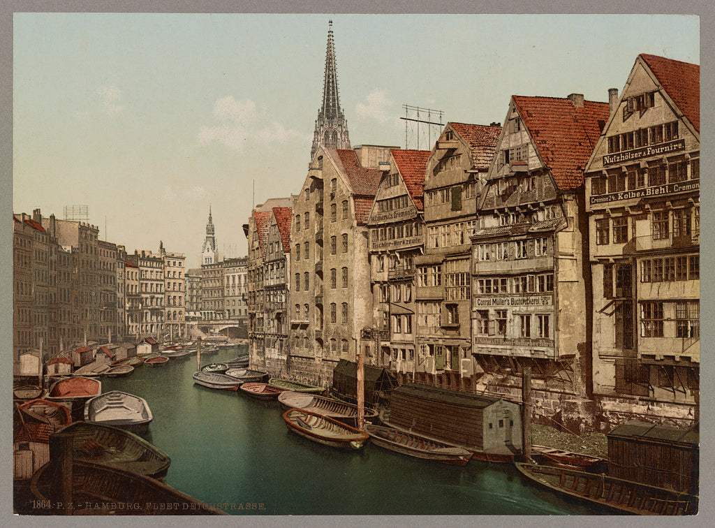 A picture of Hamburg. Fleet Deichstrasse