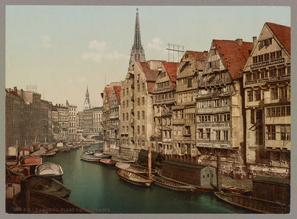 A picture of Hamburg. Fleet Deichstrasse