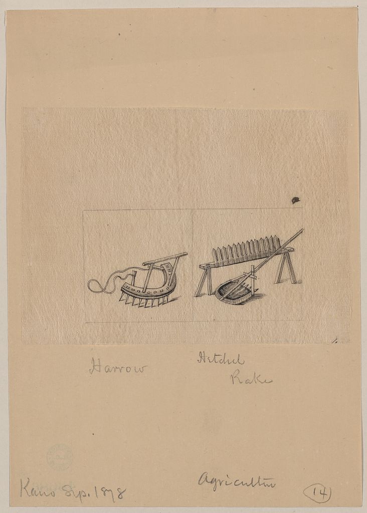 A picture of Harrow, hetchel, rake