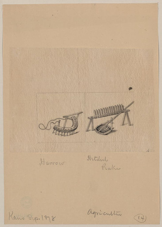 A picture of Harrow, hetchel, rake