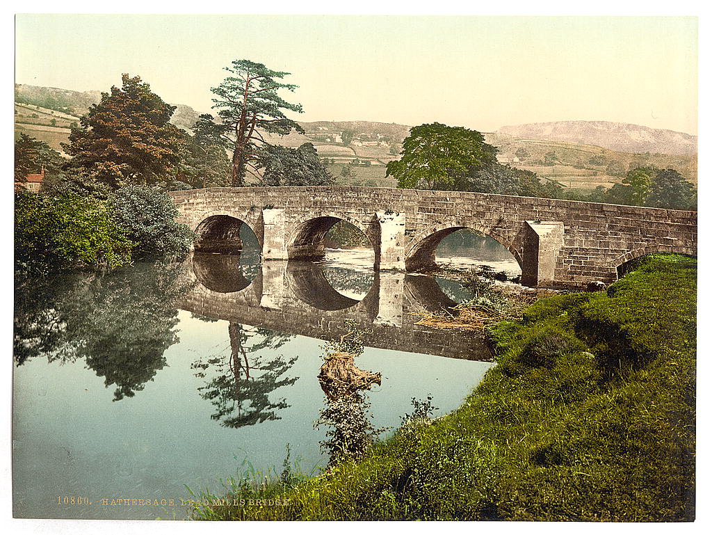 A picture of Hathersage, Lead Mills Bridge, Derbyshire, England