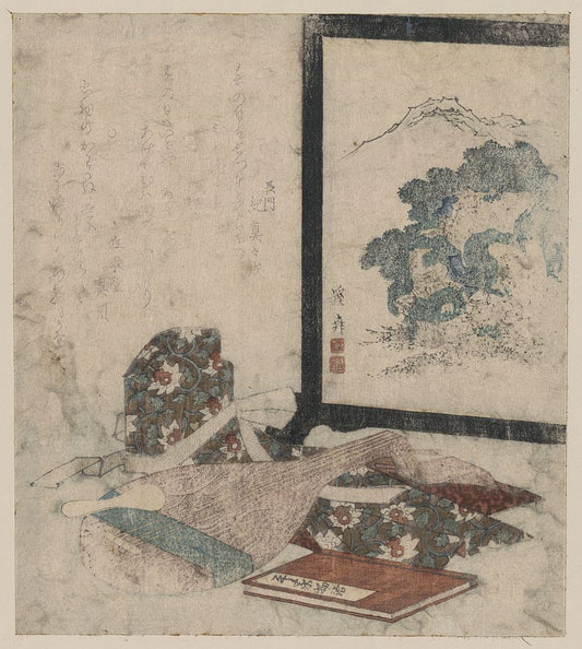 A picture of Heike monogatari to biwa to tsuitate