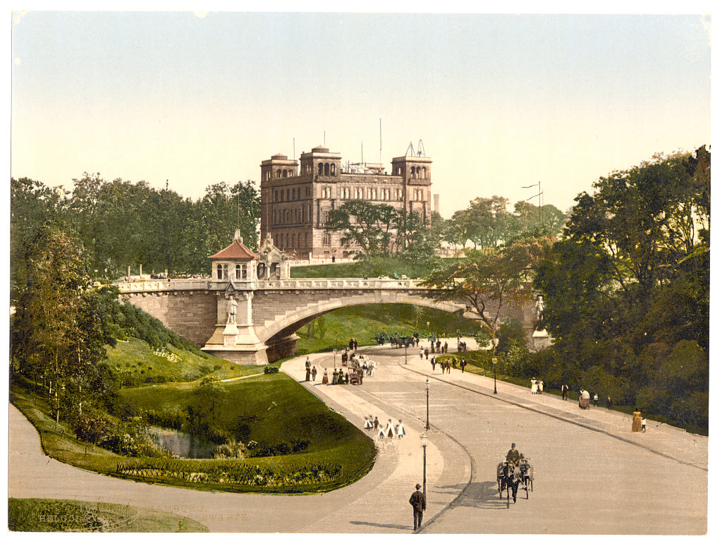 A picture of Helgolander Bridge, Hamburg, Germany