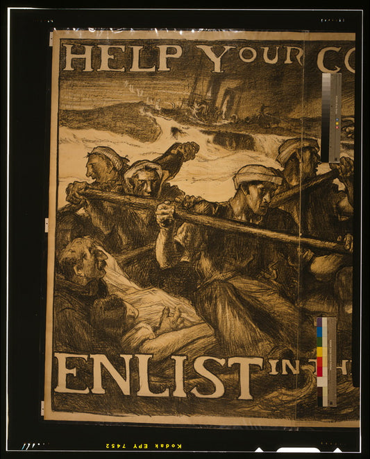 A picture of Help your country stop this--Enlist in the Navy