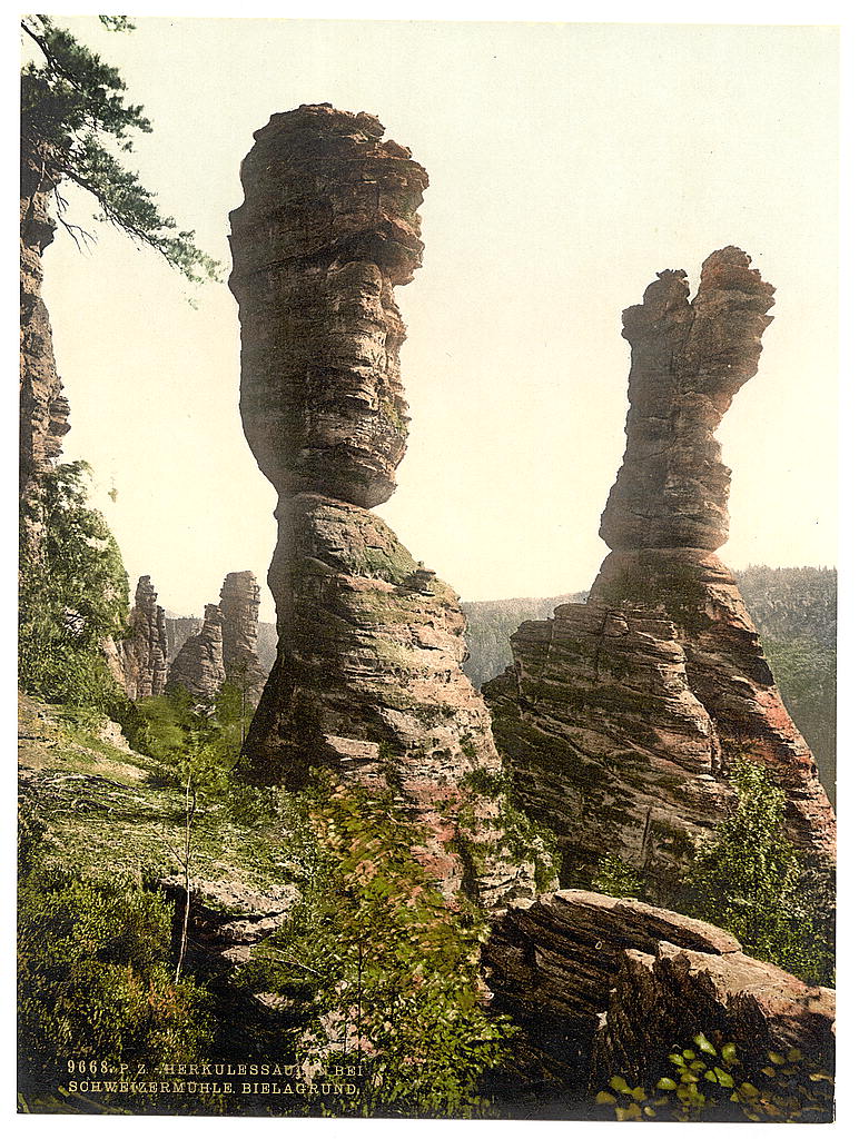 A picture of Hercules Pillar, Bad Schweizermuhle, Saxony, Germany